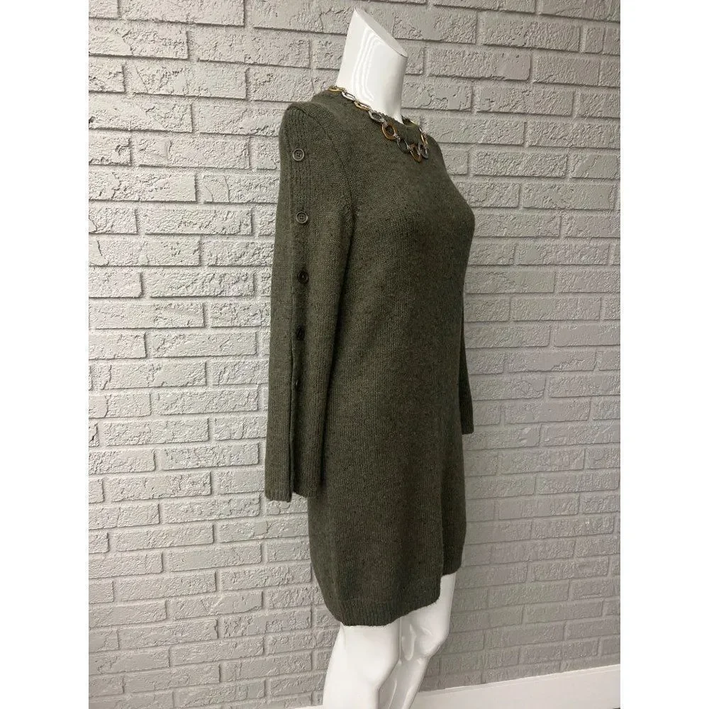 Madewell Donegal Button Sleeve Sweater Mini Dress Size XXS - Picture 6 of 11